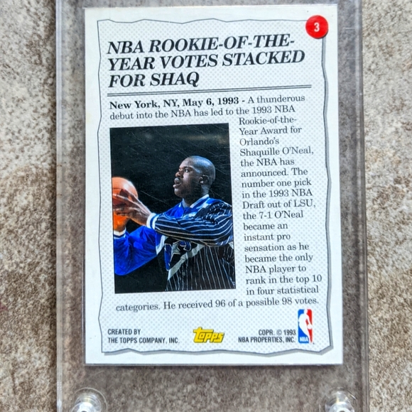 Shaquille O'Neal 1992-93 HighlightRookie year card - Picture 6 of 7